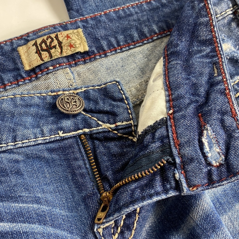 1921 WESTERN GLOVE WORKS CROP JEANS - Picture 6 of 16
